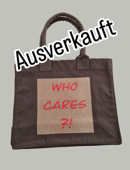 Shopper / who cares ? print pink