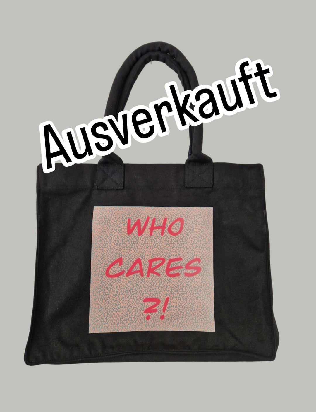 Shopper / who cares ? print pink